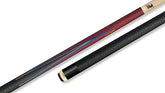 Predator 4-Point Sneaky Pete Pool Cue - Purple Heart/ Blue - Elephant Patter Leather Wrap